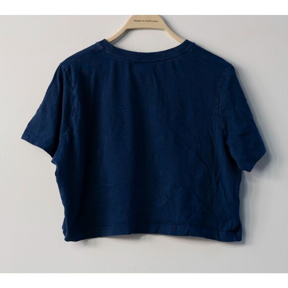 Nike Women's Cropped Logo Sport Casual T-Shirt Athletic Blue Size XL - Picture 5 of 5